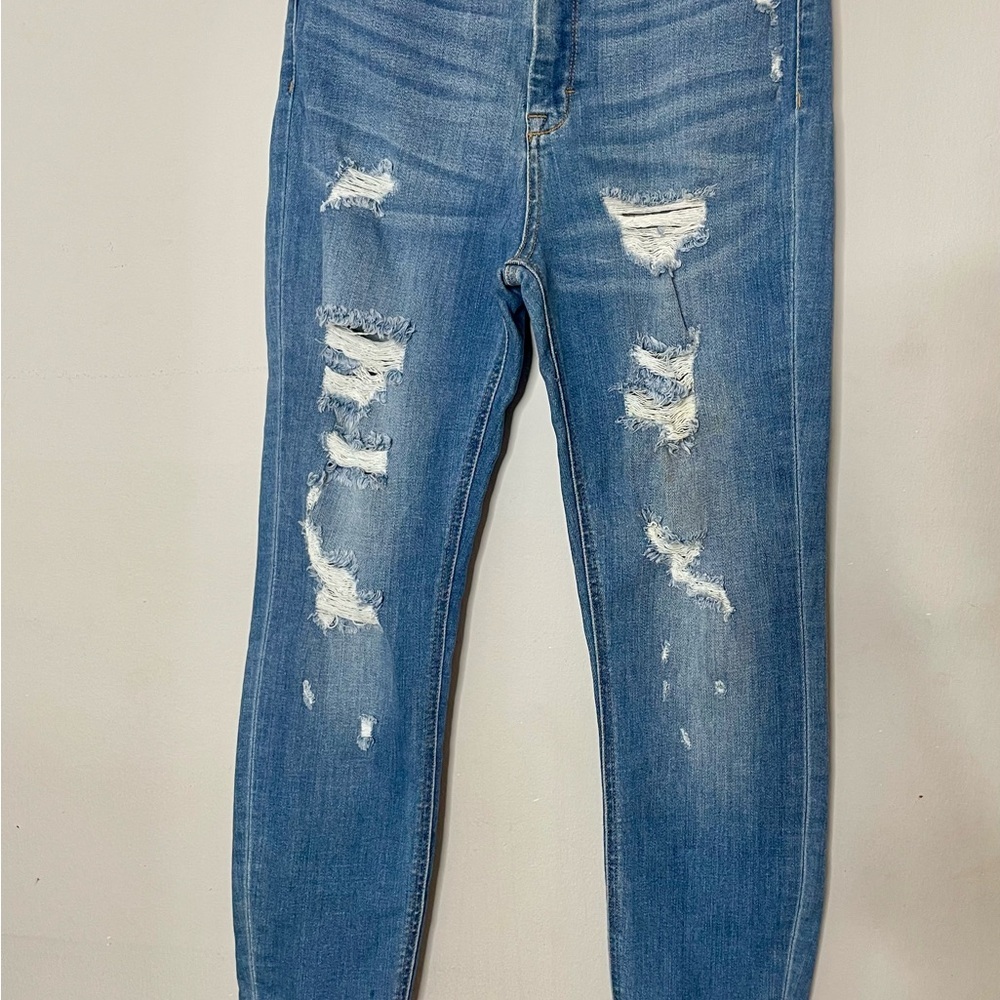 HIDDEN Distressed Blue Skinny Jeans Size 31